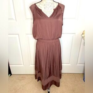 Simply Vera Vera Wang Dress Cocoa Brown Size L B11